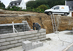 Réalisation des fondations à Broussey-en-Blois